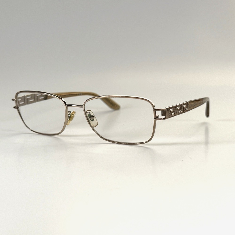 VERSACE MOD 1229-B 1052 Eyeglasses Frame Only 53-16-135 Italy Gold Crystals - Picture 2 of 14